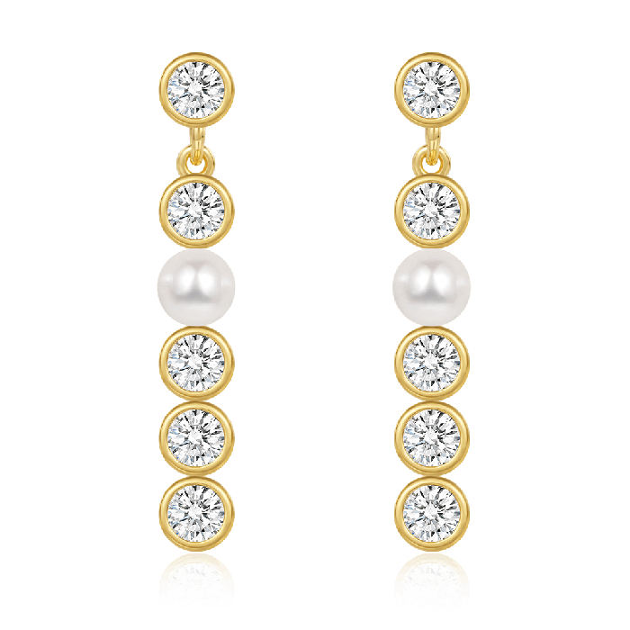 White Topaz Earrings