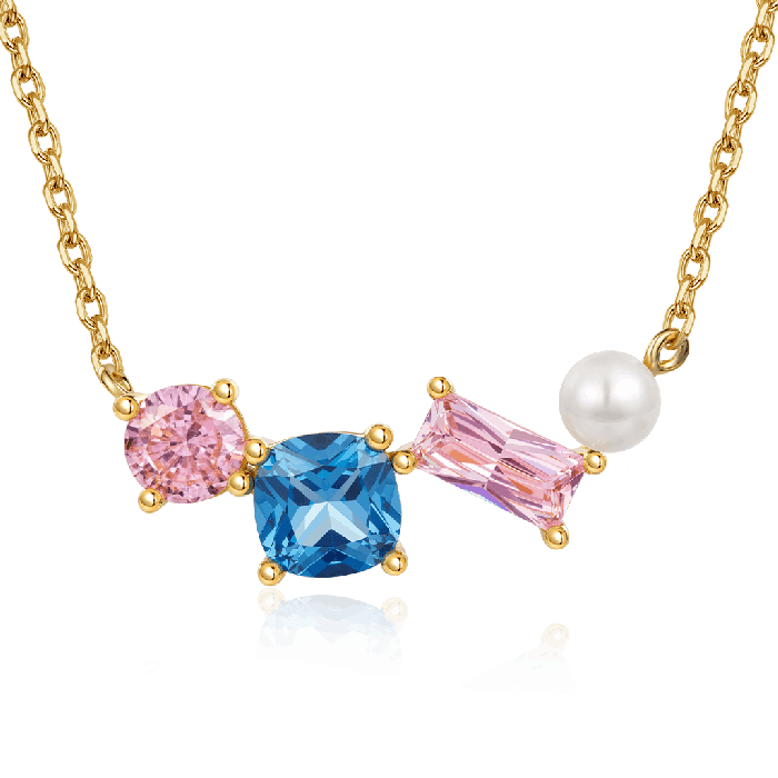 Multi Colored Stones Necklace