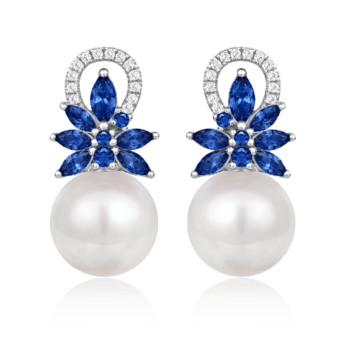 Blue Sapphire Earrings